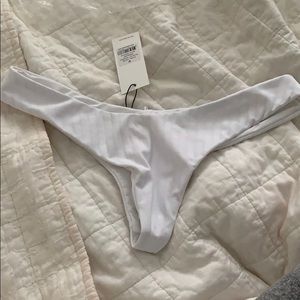 brand new never worn white bikini bottoms size M